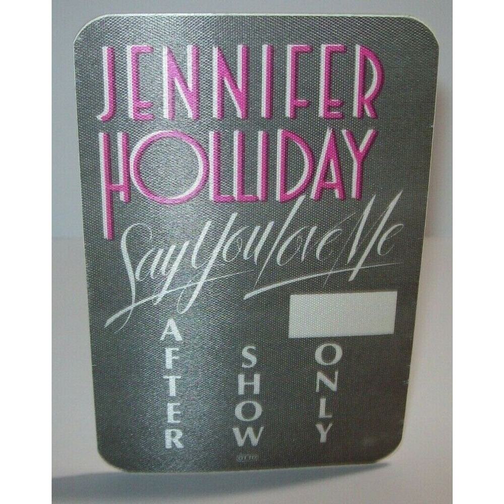Jennifer Holliday Backstage Pass Say You Love Me Original 1985 Concert Tour Gift
